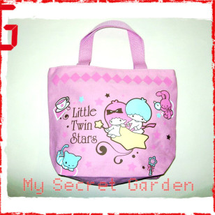 Little Twin Stars - Pink Canvas Official Lunch Box Tote Bag / Hand bag NWT